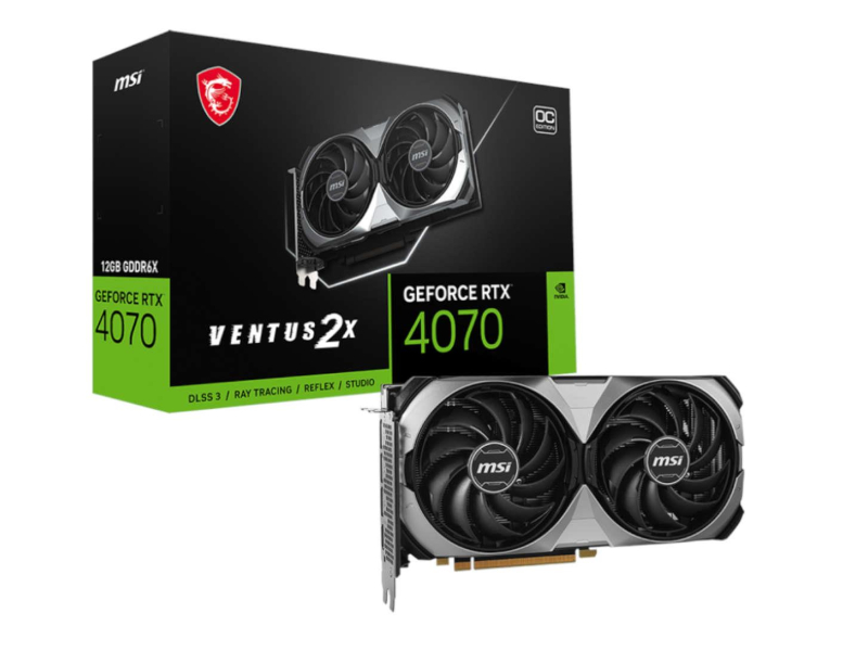 MSI GeForce RTX 4070 VENTUS 2X E OC 12GB GDDR6X
